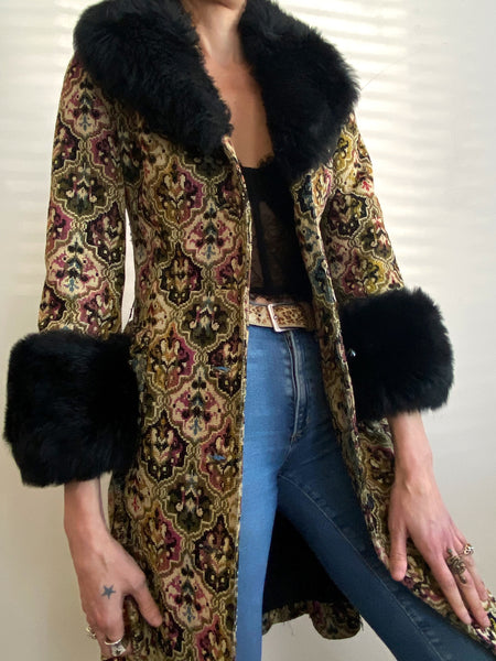 Private Collection: Vintage Tapestry Coat Small
