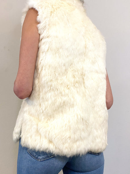 Vintage Rabbit Fur Vest Small
