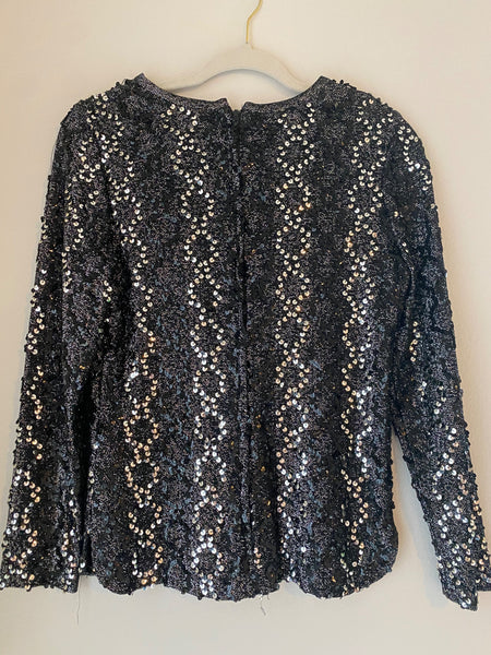Vintage Sequin Blouse Small /Med