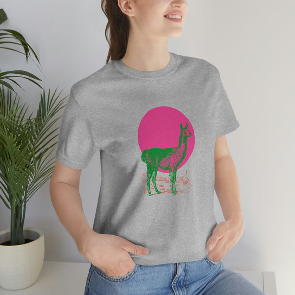 Green Llama In The Sun Short Sleeve Tee