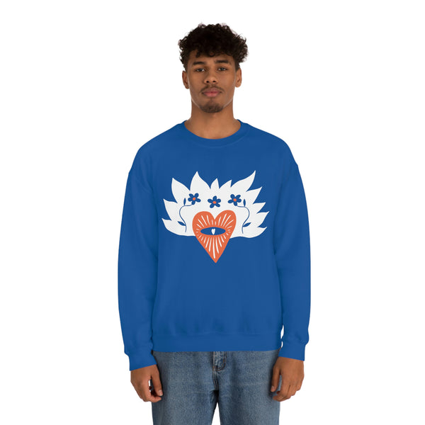 Flamin Heart Crewneck Sweatshirt