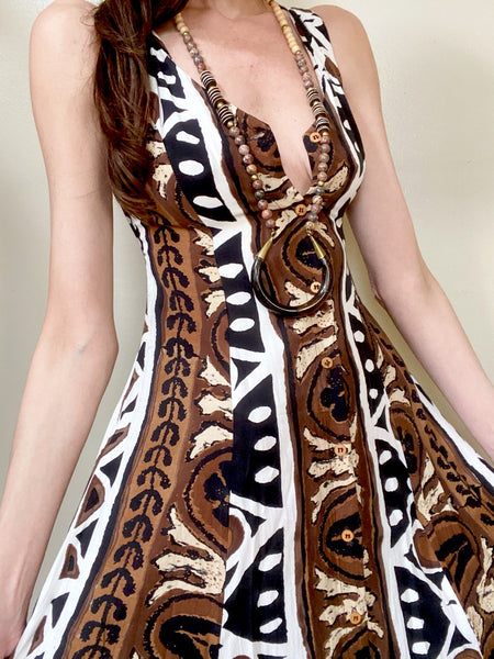 Private Collection: Vintage Tribal Button Front Dress XS/S