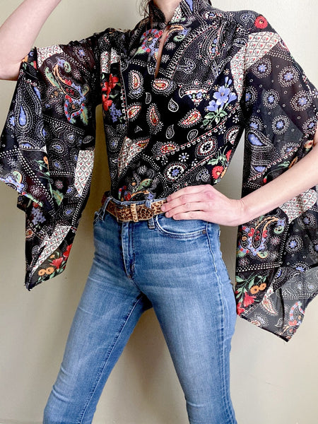 Private Collection: 70's Angel Wing Blouse