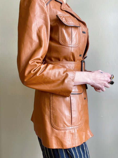 Private Collection: Vegan Leather and Faux Shearling Jacket.