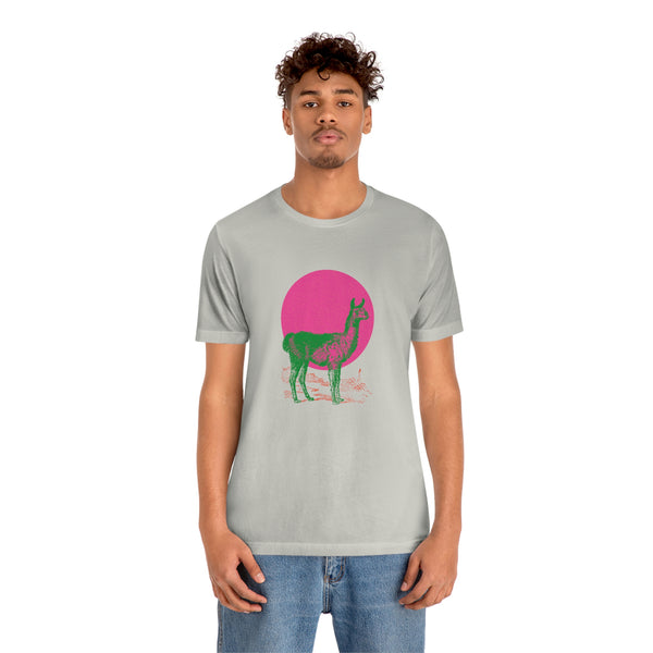 Green Llama In The Sun Short Sleeve Tee