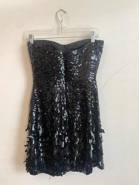 Vintage Sherri Hill Silk Beaded Dress xs/Small