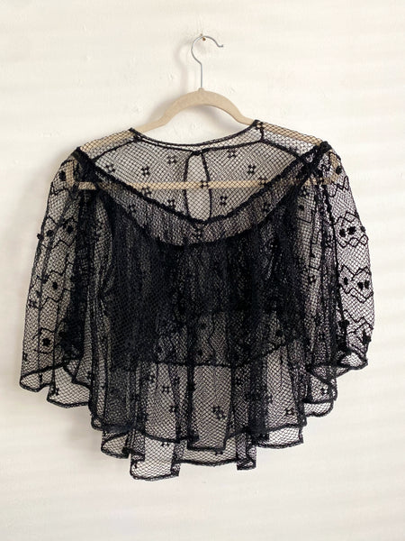 Private Collection: Vintage 1950's Antique Lace Blouse One size fits all