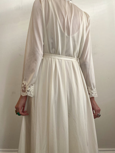 Private Collection: Vintage 1970'S Lorraine Slip Dress + Robe One Size Fits Most