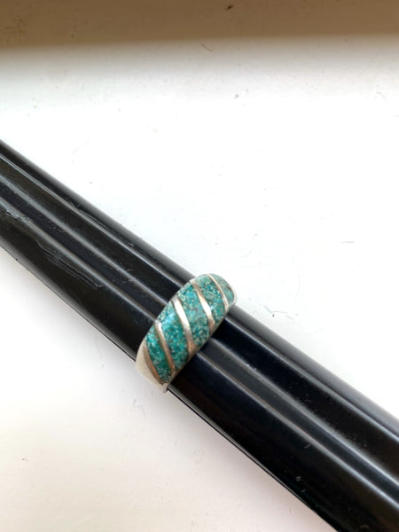 Vintage Sterling and Turquoise Ring Size 9