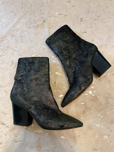 IRO Ladilor Sliced Metallic Suede Ankle Boots Size 39