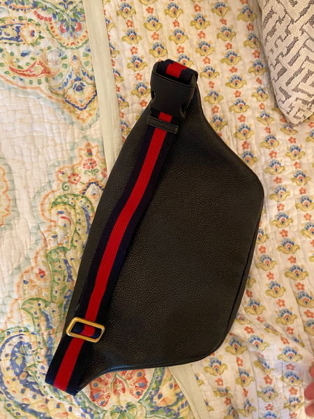 Gucci Coco Capitán logo belt bag in black leather
