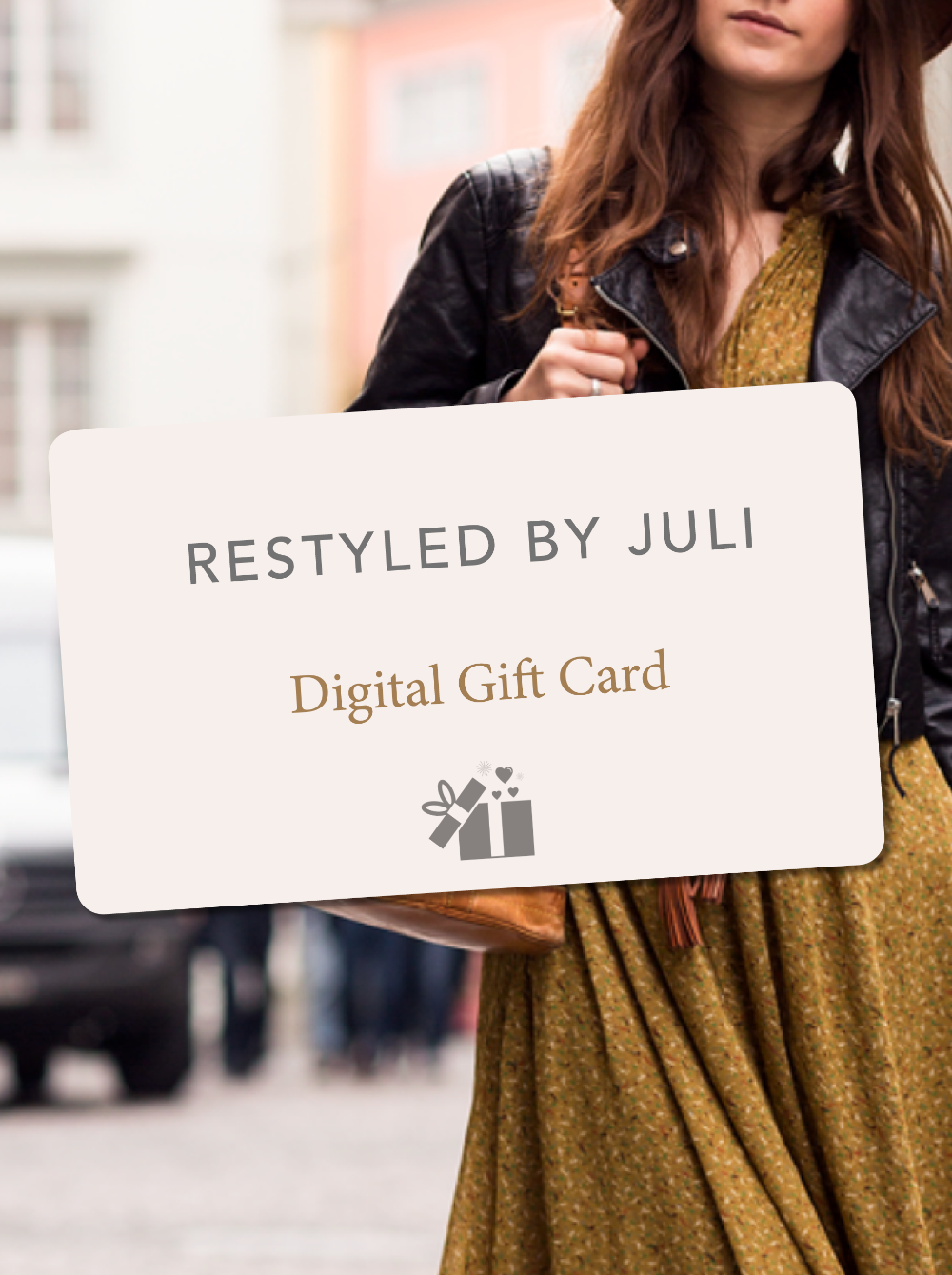 Give the gift of fabulous vintage and designer style, curated by Restyled by Juli, and available for your lucky gift recipient to shop, anytime, from anywhere.