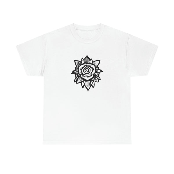 Rustic Flower - Assorted Colors - Unisex Heavy Cotton Tee