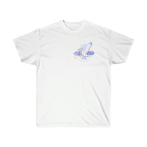 Salty beast surf club graphic tee, available in white.  This unisex ultra cotton tee is a classic. Quality cotton construction and the shoulders are tapped for a good upper-body fit. There are no side seams, ensuring a clean, unbroken flow. The collar has ribbed knitting for improved elasticity. The 